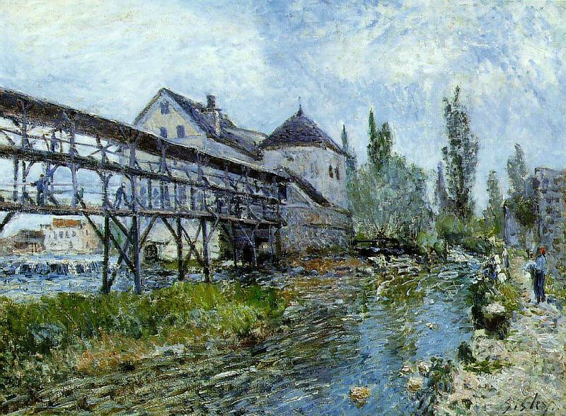 Alfred Sisley Provencher's Mill at Moret oil painting picture